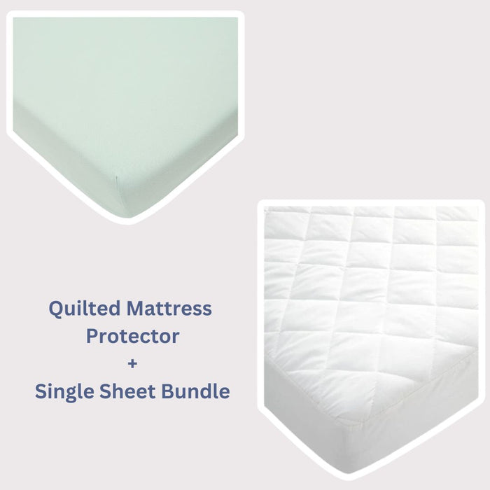 Mamas and Papas Mattress Protector & Single Sheet Bundle