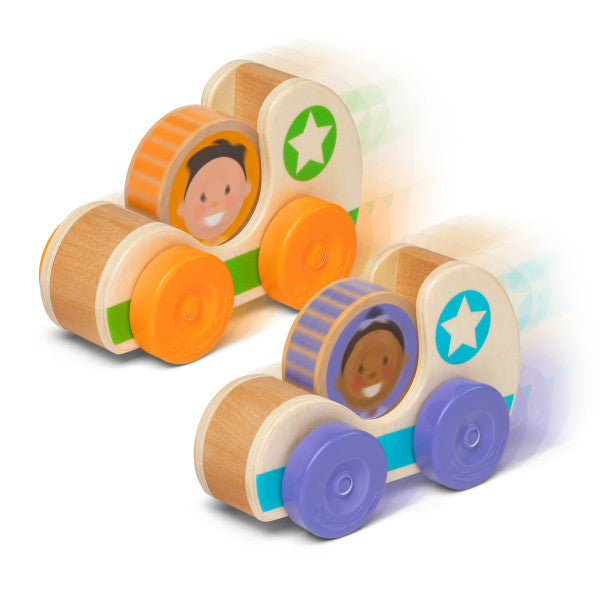 Melissa and Doug GO Tots Star Wooden Race Car - ONLINE ONLY