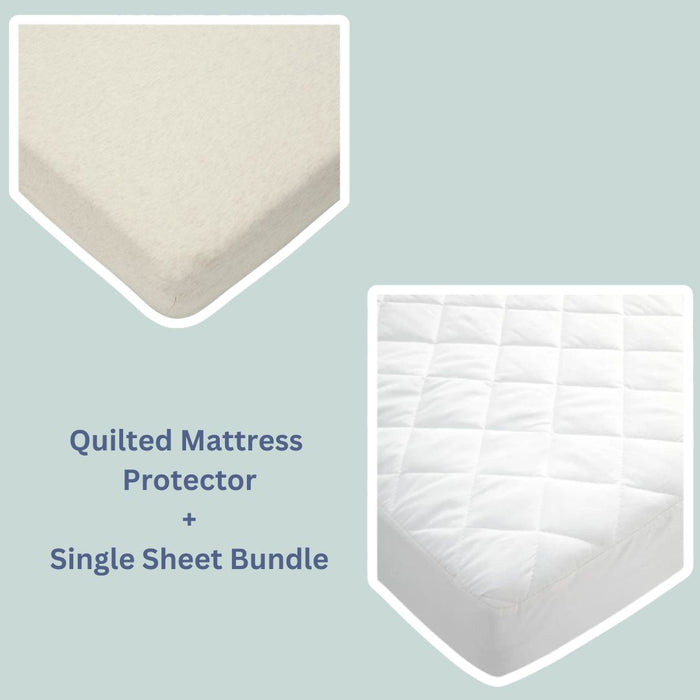 Mamas and Papas Mattress Protector & Single Sheet Bundle