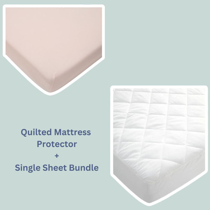 Mamas and Papas Mattress Protector & Single Sheet Bundle