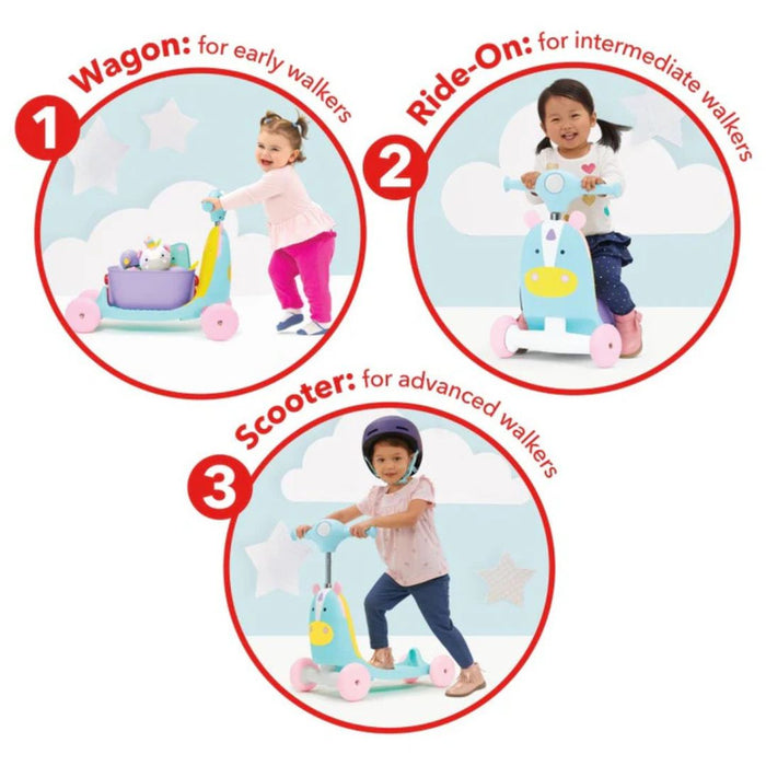 Skip Hop Zoo Ride on 3-in-1 Scooter - Unicorn