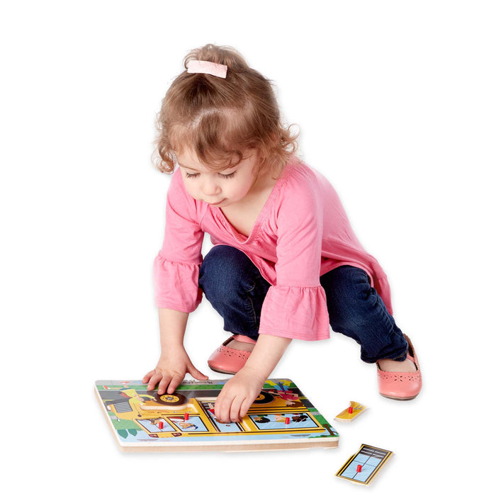 Melissa and Doug The Wheels on the Bus Sound Puzzle - ONLINE ONLY