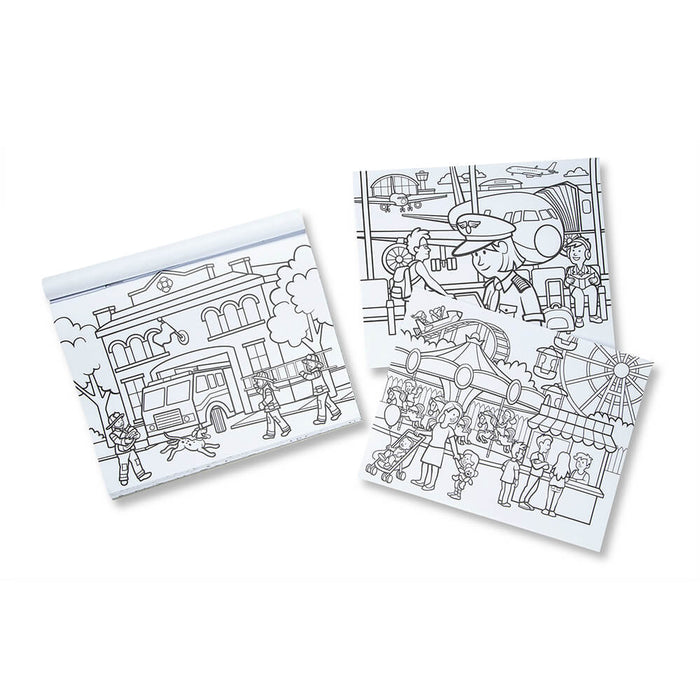 Melissa and Doug Town Jumbo Colouring in Pad - ONLINE ONLY
