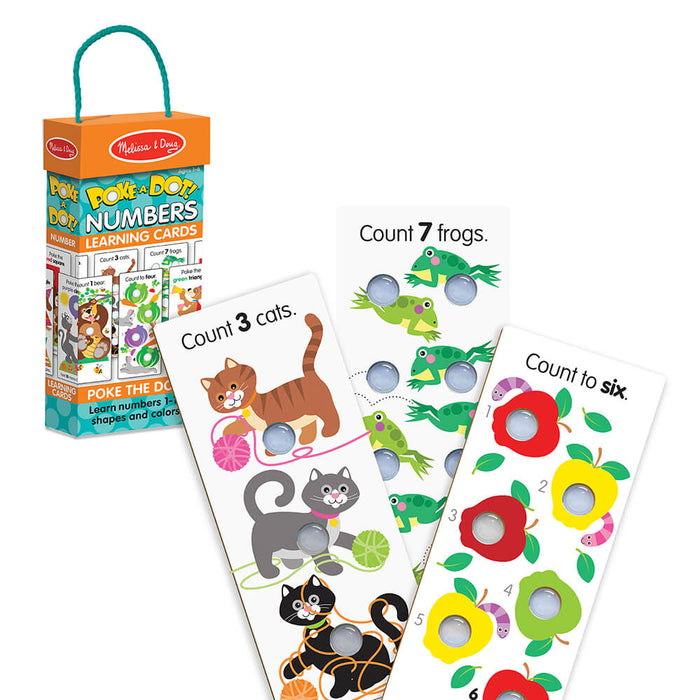 Melissa and Doug Poke-A-Dot Numbers Learning Cards - ONLINE ONLY