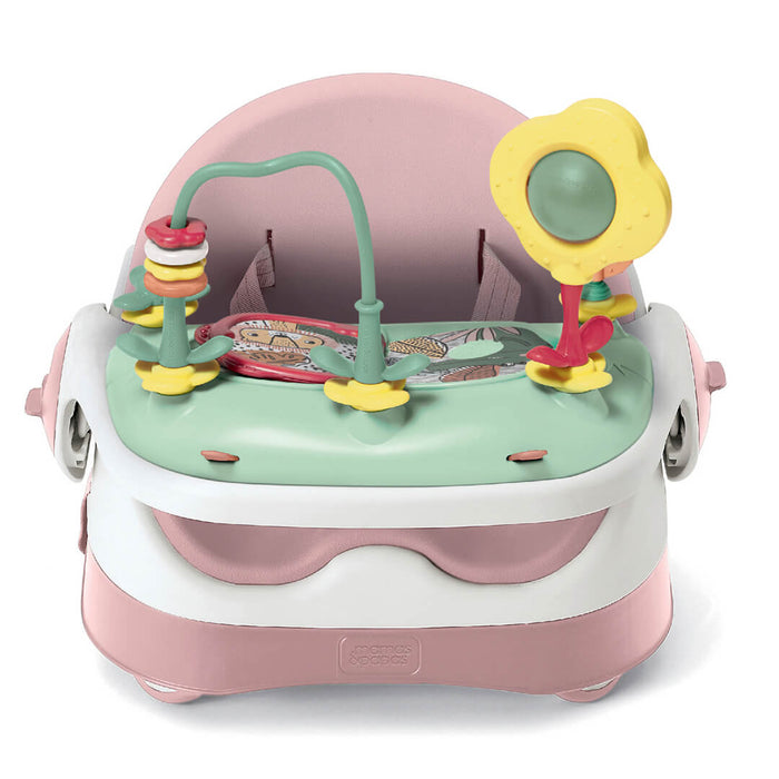 Mamas and Papas Bud Booster Seat with Play Tray Blossom — The