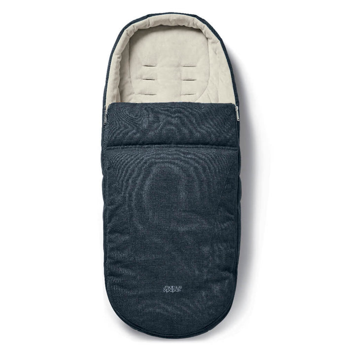 Mamas and Papas Navy Flannel Footmuff