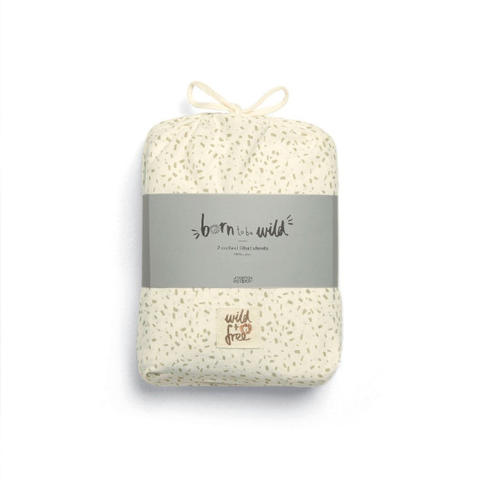 Mamas and Papas Speckle & Cream Cotbed Fitted Sheet (Pack of 2)