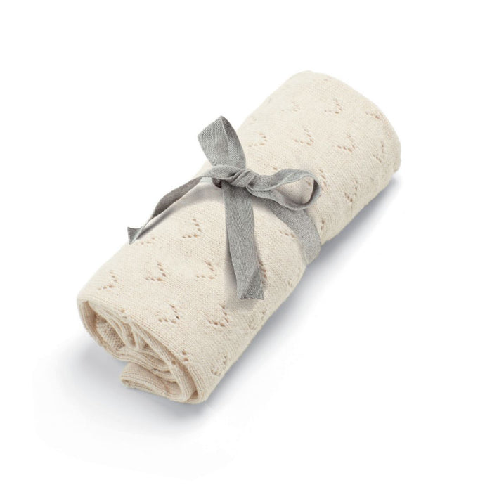 Mamas and Papas Oatmeal Pointelle Blanket