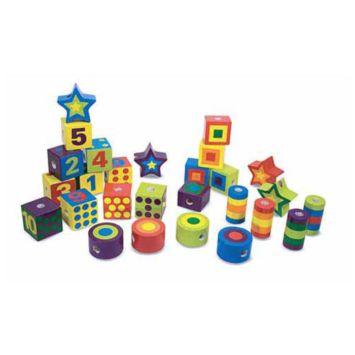 Melissa and Doug Lacing Beads in a Box - ONLINE ONLY