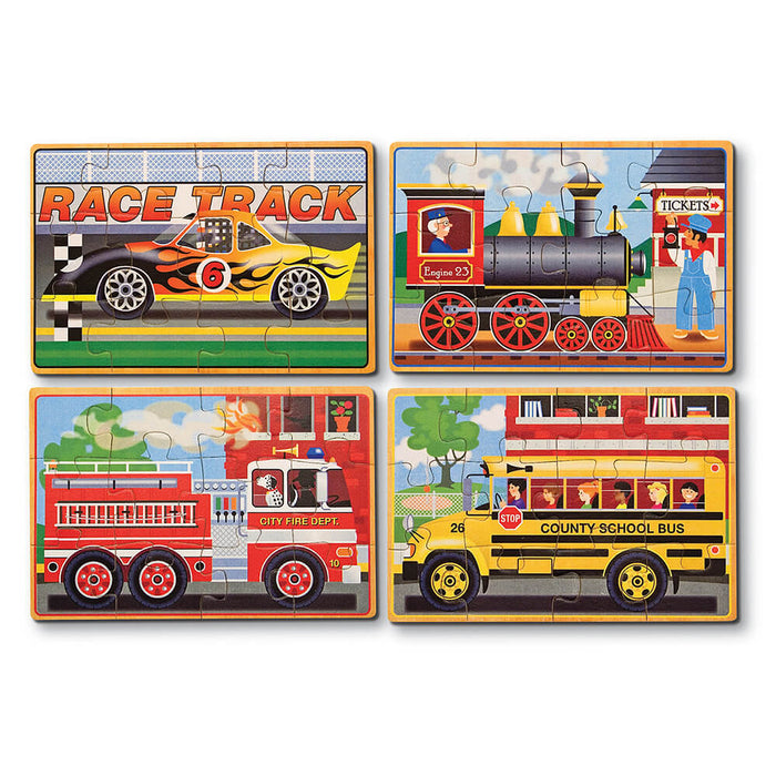 Melissa and Doug Vehicles Puzzle in a Box - ONLINE ONLY