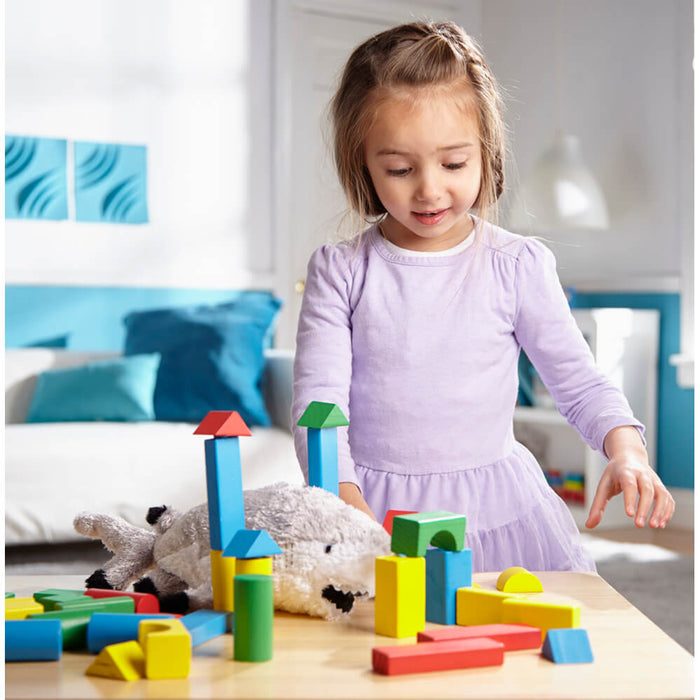 Melissa and Doug 100 Wooden Blocks Set - ONLINE ONLY
