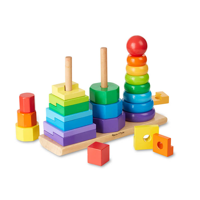Melissa and Doug Geometric Stacker - ONLINE ONLY