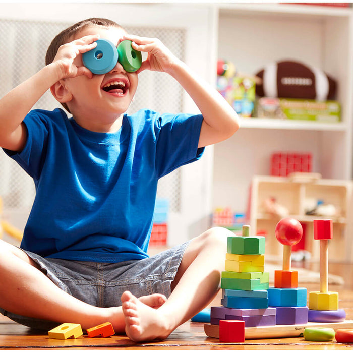 Melissa and Doug Geometric Stacker - ONLINE ONLY
