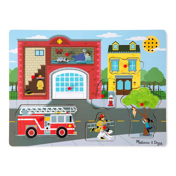 Melissa and Doug Around the Fire Station Sound Puzzle - ONLINE ONLY