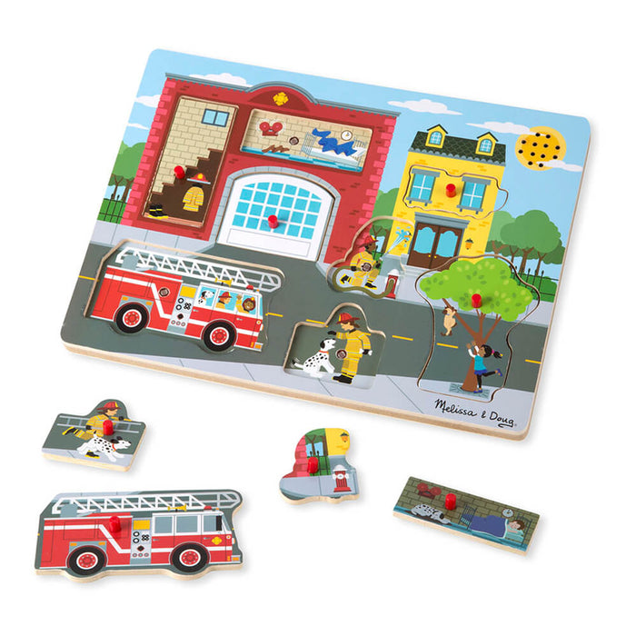 Melissa and Doug Around the Fire Station Sound Puzzle - ONLINE ONLY