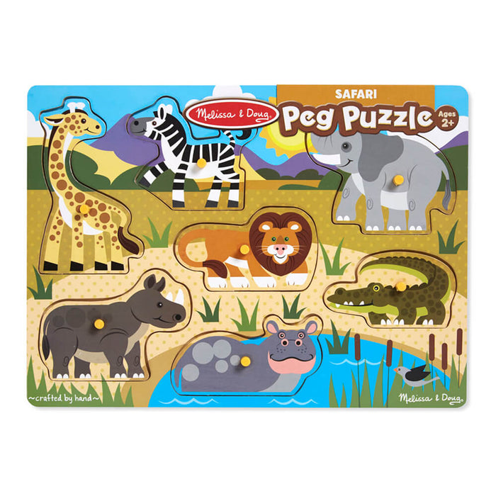 Melissa and Doug Safari Peg Puzzle - ONLINE ONLY