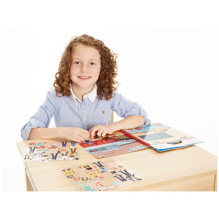 Melissa and Doug Puffy Stickers Album Cool Careers - ONLINE ONLY