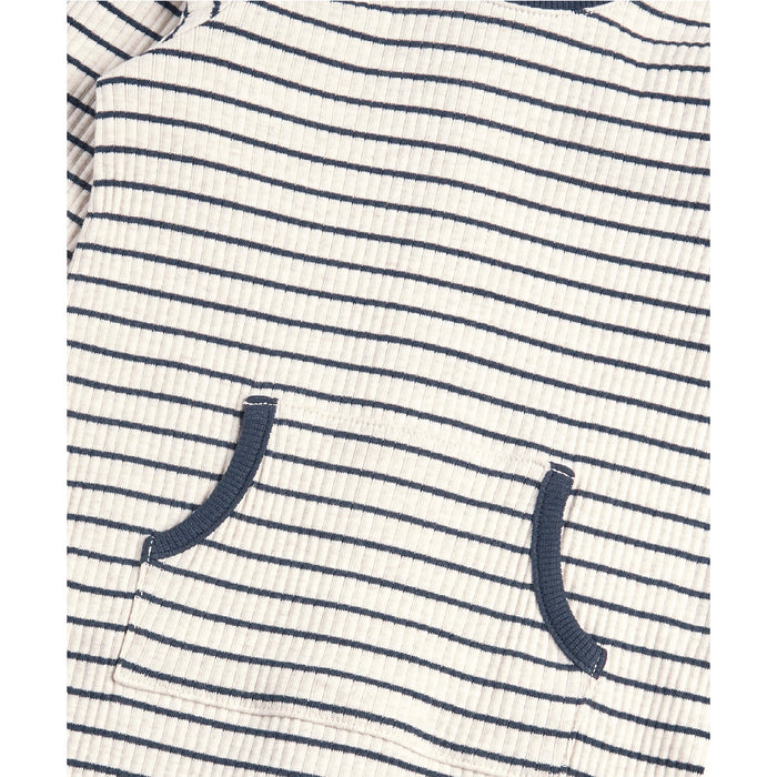 Mamas and Papas Striped Ribbed Romper