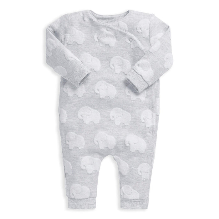 Mamas and Papas Elephant Textured Romper
