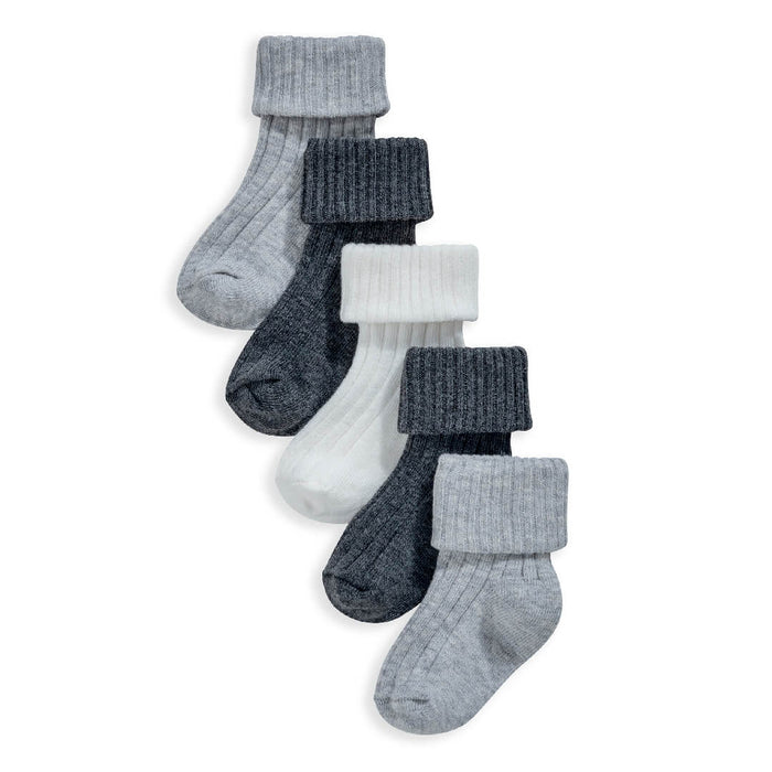 Mamas and Papas Grey Socks - 5 Piece Pack