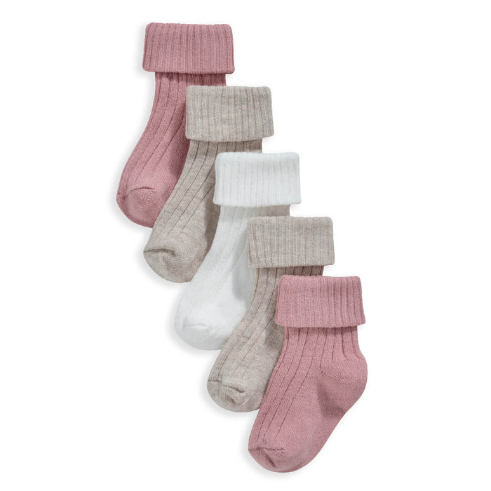 Mamas and Papas Pink Socks - 5 Piece Pack