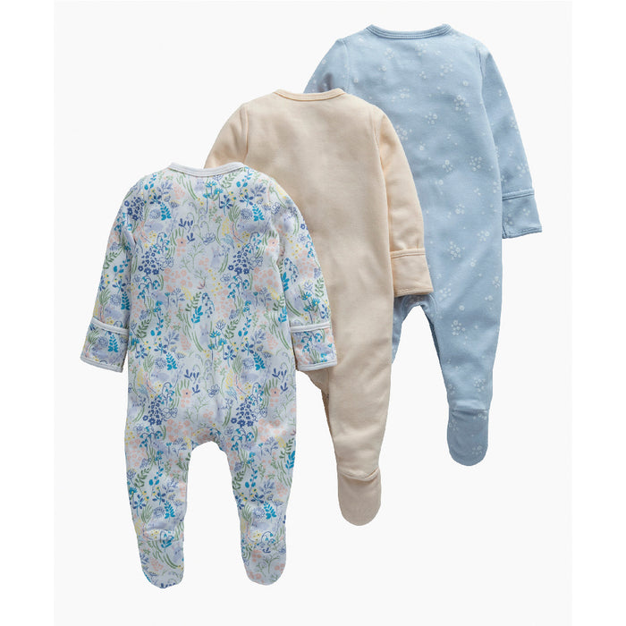 Mamas and Papas Floral Bunny Onesies - 3 Pack