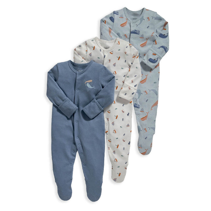 Mamas and Papas Onesies Whale - 3 Pack