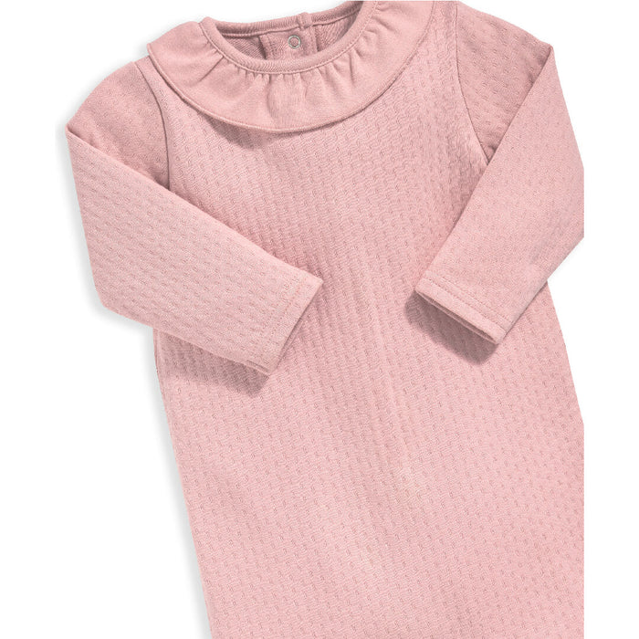 Mamas and Papas Pink Pointelle Onesie